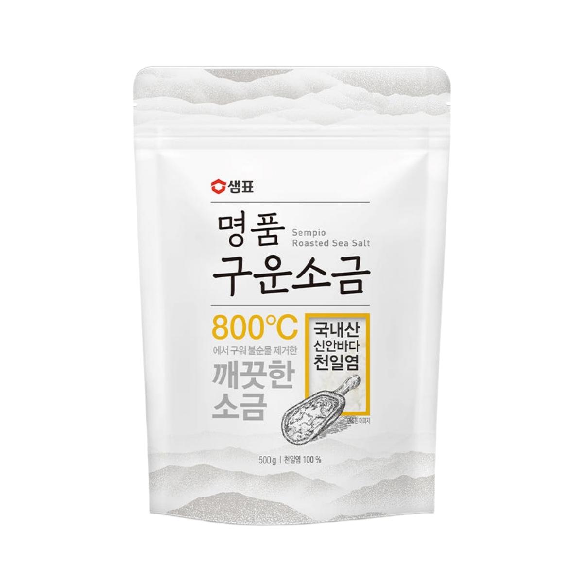 Sempio Sel de Mer Grillé Premium Saveur Pure Sel de Cuisine 500g 1 Paquet