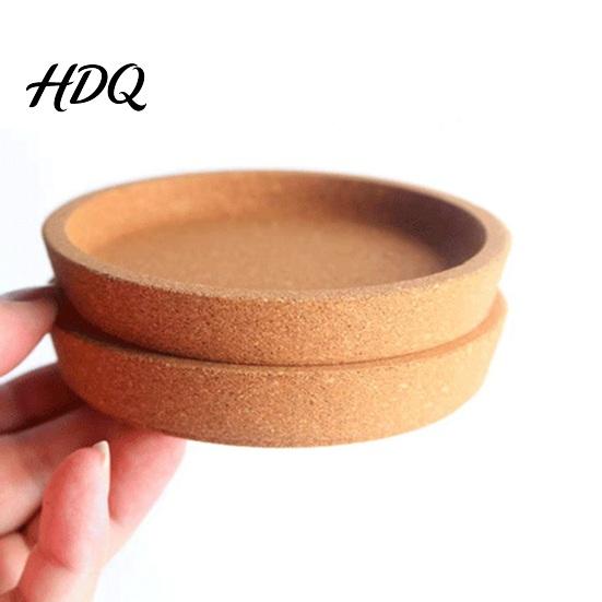 Cork Cup Coaster Coaster Strong Heat Insulation Anti-Slip Performance Absorbent Water Round
