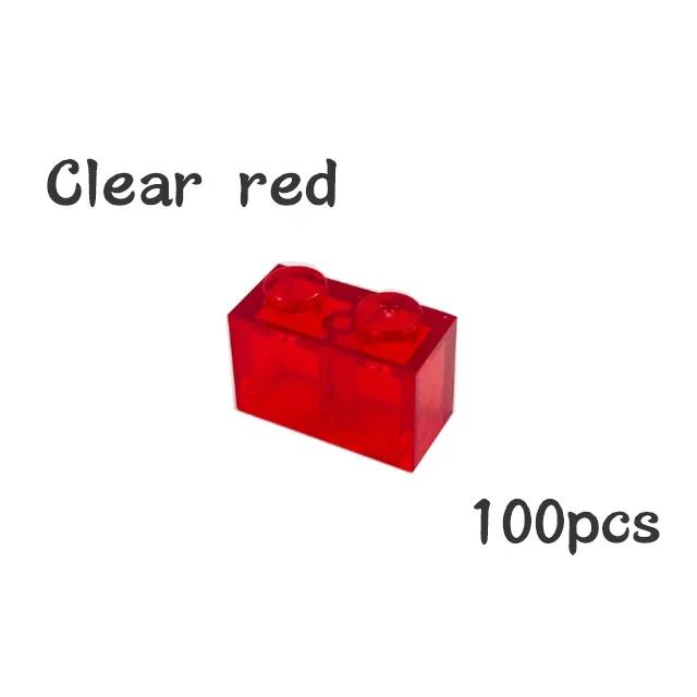 100Pcs DIY 3004 Thick Constructing Blocks Particle Figures 1x2 Dots Brick Works With Educational Creative Construction Leduo Kid Toy