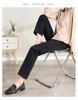 Year-Round Maternity Straight-Leg Suit Pants - Professional Plus Size with Velvet Option