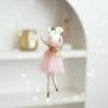Mesh Xmas Tree Pendant Doll Girl Hanging Pendant Christmas Tree Decor  Wall Hanging