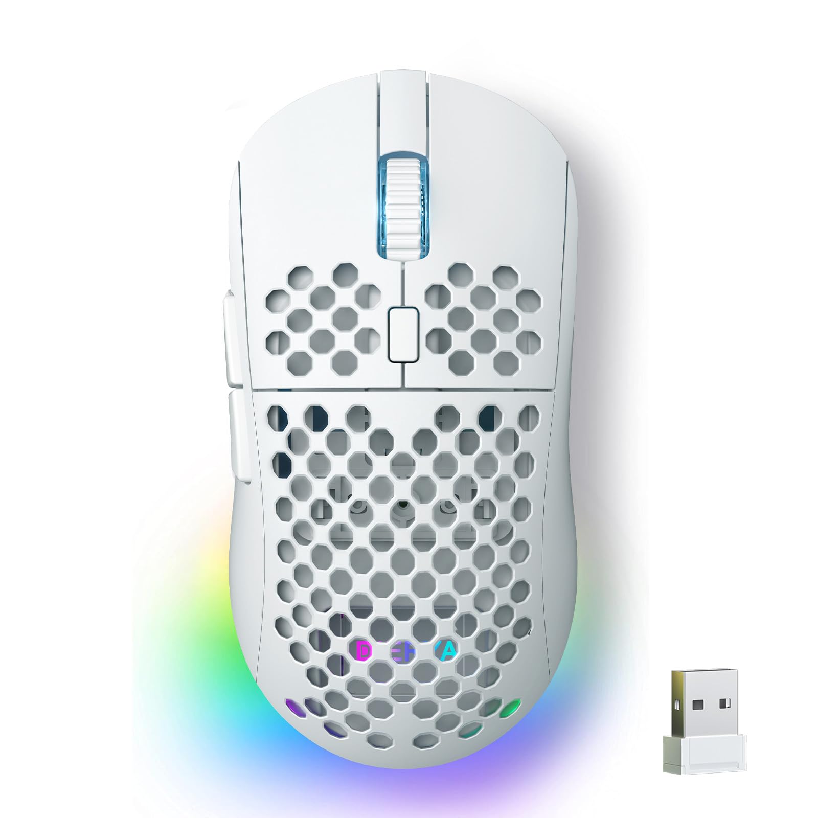 

DIERYA Falcon M1 Wireless Gaming Mouse, 24000DPI, 180-Hour Battery Life, Ultra-Lightweight 90g, 6 Customizable Buttons, RGB, 2.4GBT5.2USB-C Wired,