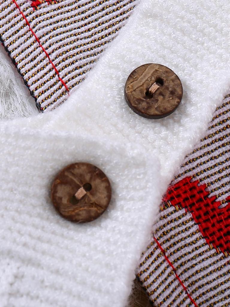 Children's Christmas Embroidered Suspender Romper