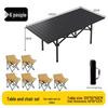 Portable Folding Chair and Table Set for Camping, Fishing, Dining, Street Vendors, Barbecue, and Outdoor Self-Driving Tours.