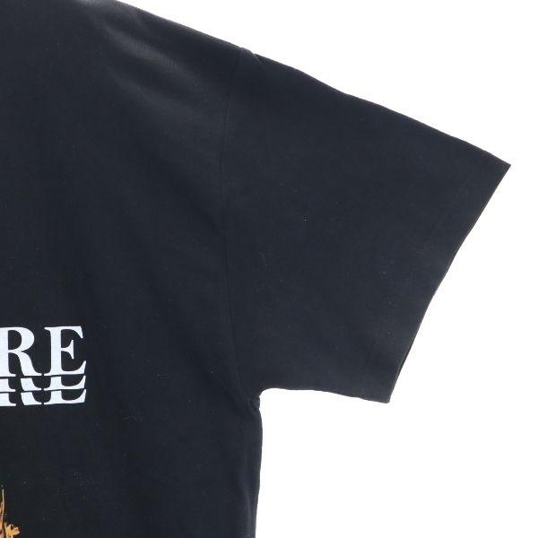 unused VAST222 20ss FIRE Print Short sleeve T-shirt 3 black Rubber soul Men's Used