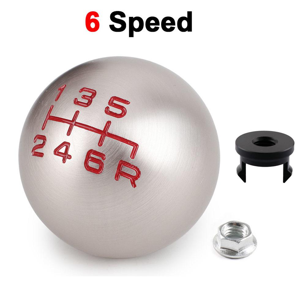 5/6 Speed Car Gear lever Knob Aluminum Matte Ball Shape M10*1.5 For Honda Civic g8 TYPE R EP3 FN2 City Fit FD2 DC2 DC5