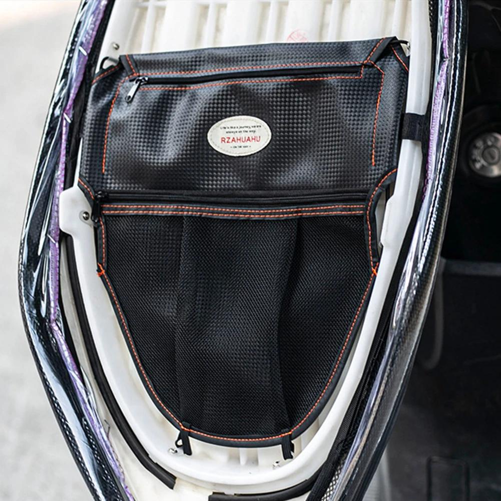 RZAHUAHU Motorcycle Under Seat Organizer Bag Tool Storage Rear Seat Bag Storage Pouch Motorcycle Modification Accessories