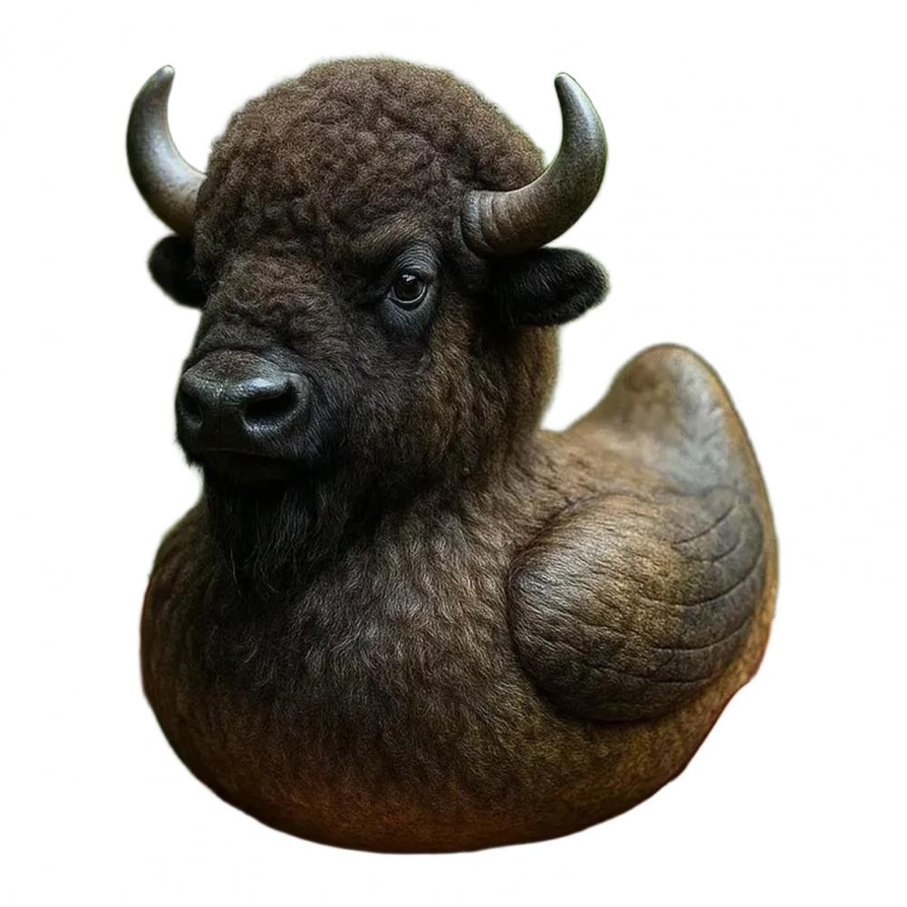 Owl Figurine Resin Wildlife Ornament Wildlife Duck Figurine Resin Sculpture Eagle Buffalo Duck Ornament Nature Lover’s