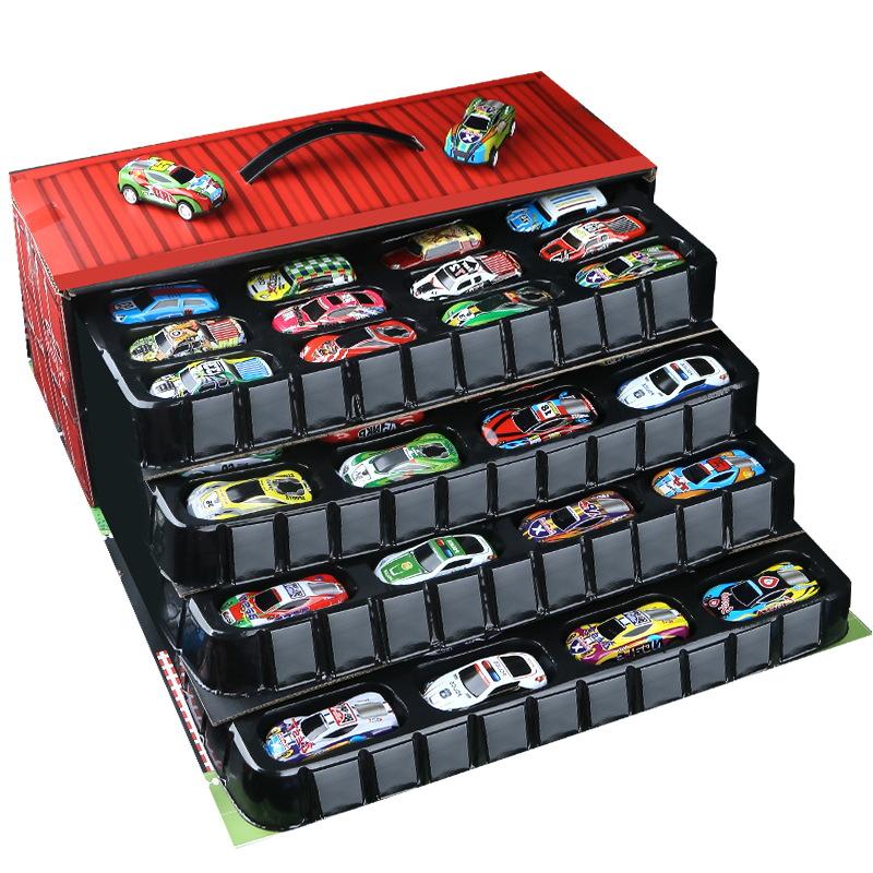 

48pcs Metal Iron Alloy Cars Truck Toys Train Track Set Slot Car Models for Children s Toys Boy Miniature Trolleys Christmas Gift