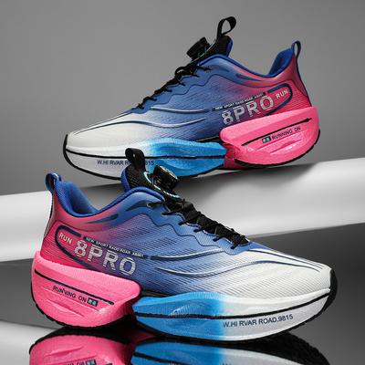 2025 Spring/Summer Rotating Buckle New Carbon Plate Casual Sports Men's Shoes Couple's Mesh Breathable Running Shoes