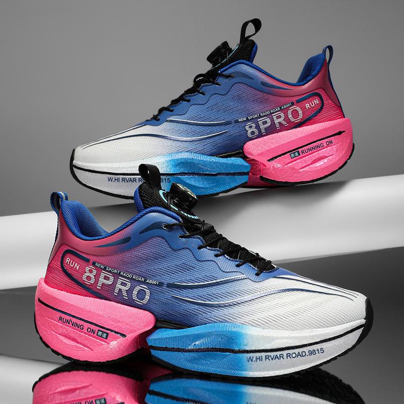 Fashion 2025 Spring/Summer Rotating Buckle New Carbon Plate Casual Sports Men's Shoes Couple's Mesh Breathable Running Shoes
