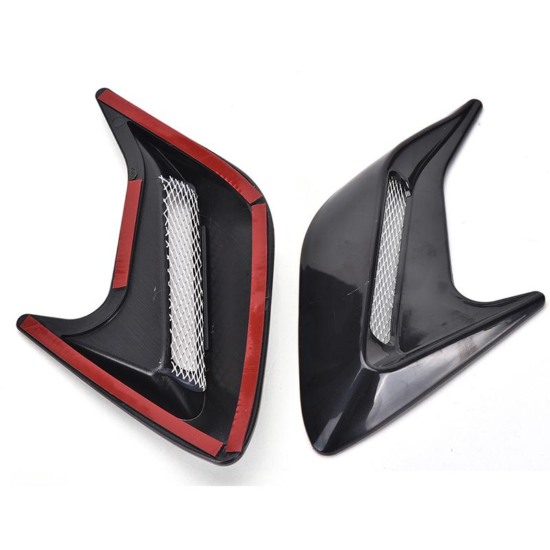 2 Pcs Car Simulation Side Vents Decorative Air Flow Intake Hood Vents