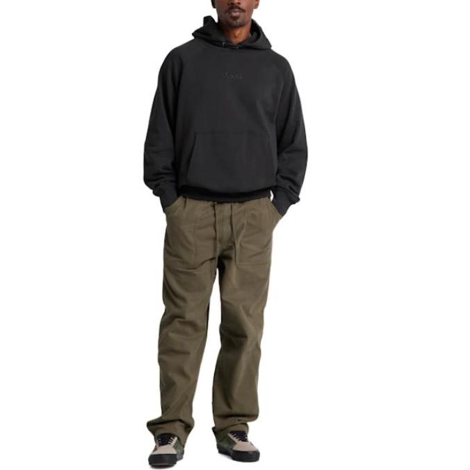 Vans OTW SS24 Embroidered Solid Color Long Sleeve Hoodie Unisex hoodies Black VN000GZ1BLK