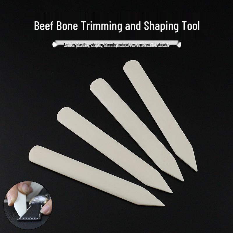 Beef Bone Leather Craft Shaping & Embossing Tool for DIY Handmade Goods 1 Piece