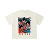 260 GSM Double Yarn 32 Count 100% Cotton Dragon Ball V37 Print Unisex Heavy Cotton T Shirt