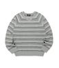 NICEGHOSTCLUB Multi Stripe 3Star V Neck Knit_Grey(Ng2Gsum600A)