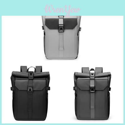 Sac à dos de voyage décontracté avec fermeture enroulable pour les trajets quotidiens et l'extérieur