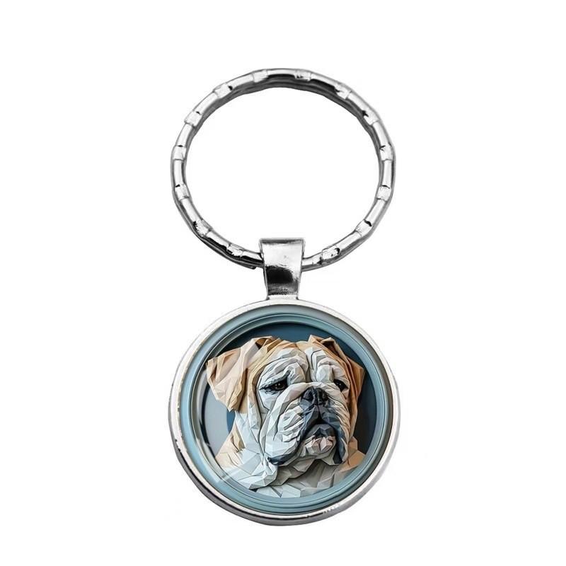 Classic Dog Keychain Alloy Retro Style Gift For Friends And Family