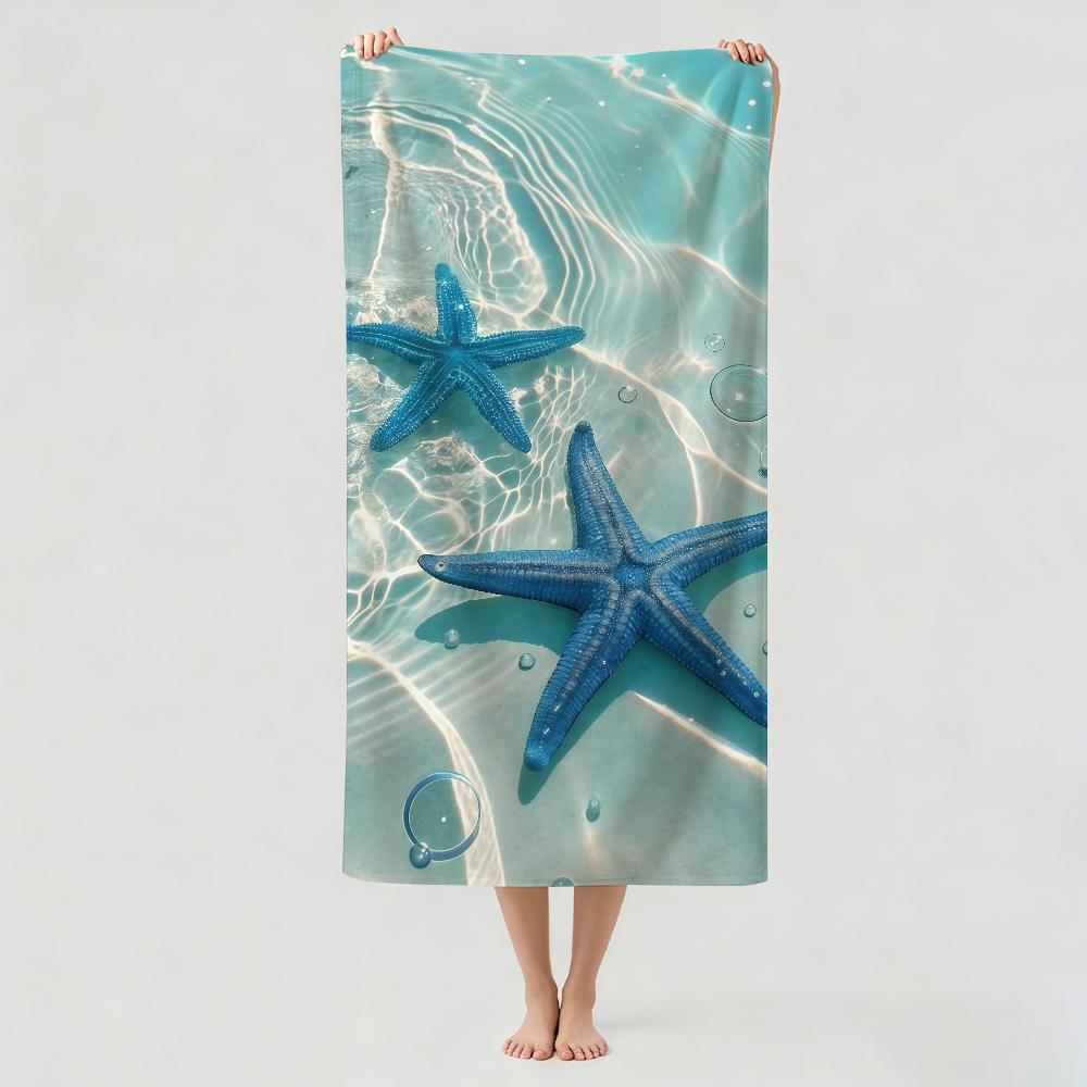 Fashion print starfish Towel Drying Bath Towel Applicable To Light Swimming Camping Yoga Beach Out