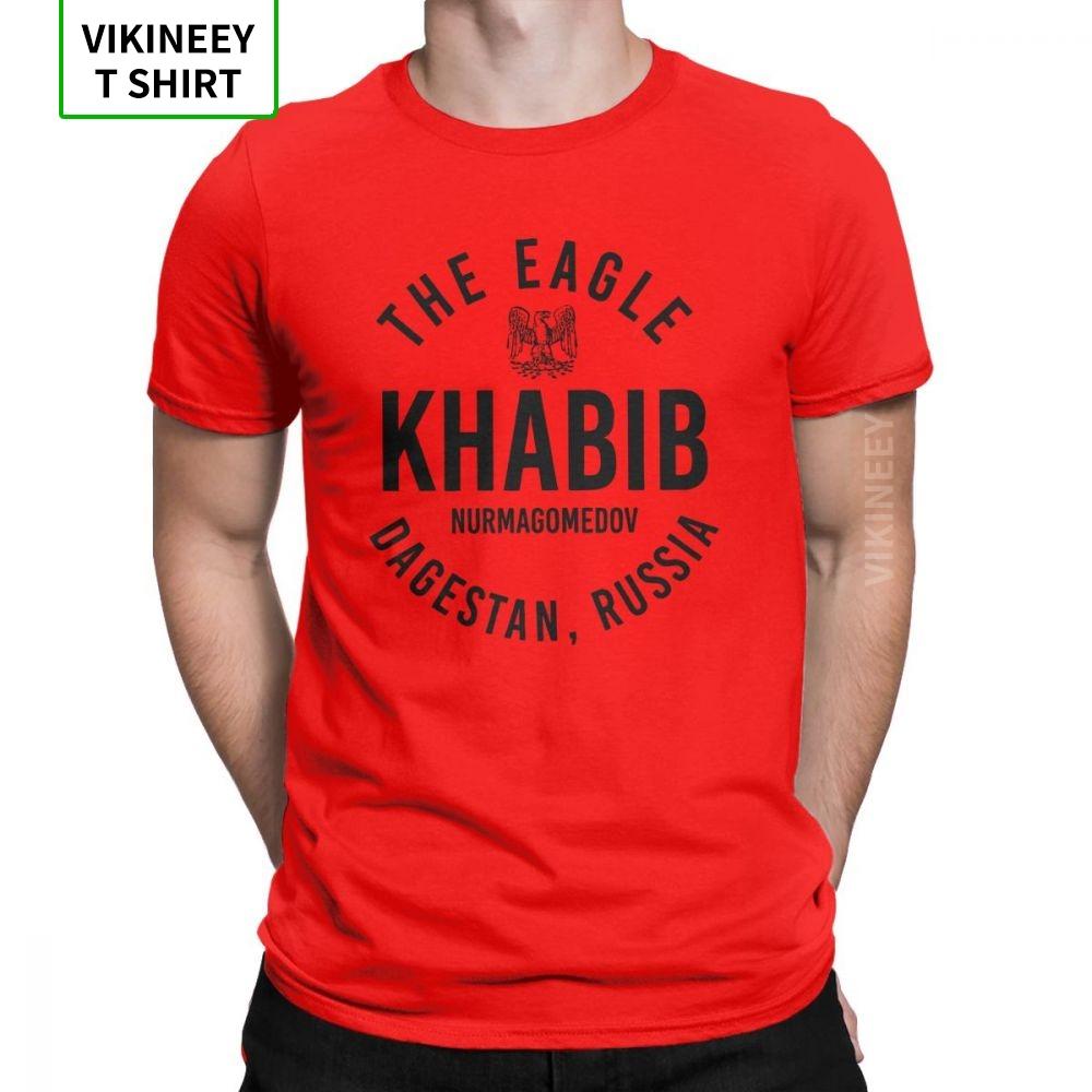 

The Eagle Khabib Nurmagomedov Dagestan Russia TShirt for Men Short Sleeve Novelty Tees ONeck Cotton Clothes Classic T Shirt S