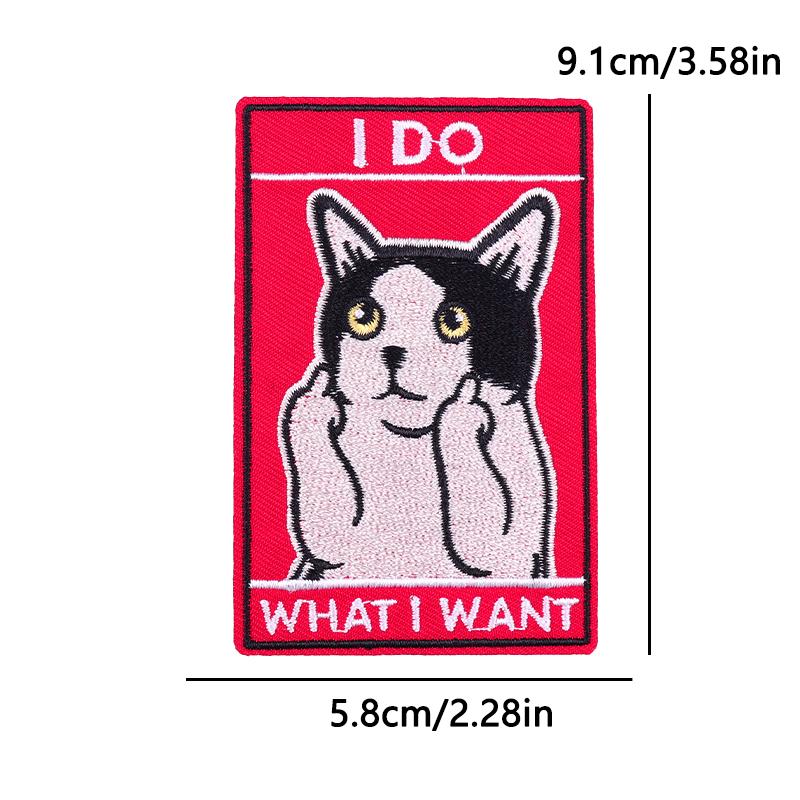 Cute Cat Duck Animal Cartoon Iron On Embroidery Patch for Kids Clothing Backpack Jacket School Bag Kawaii Design Decoration