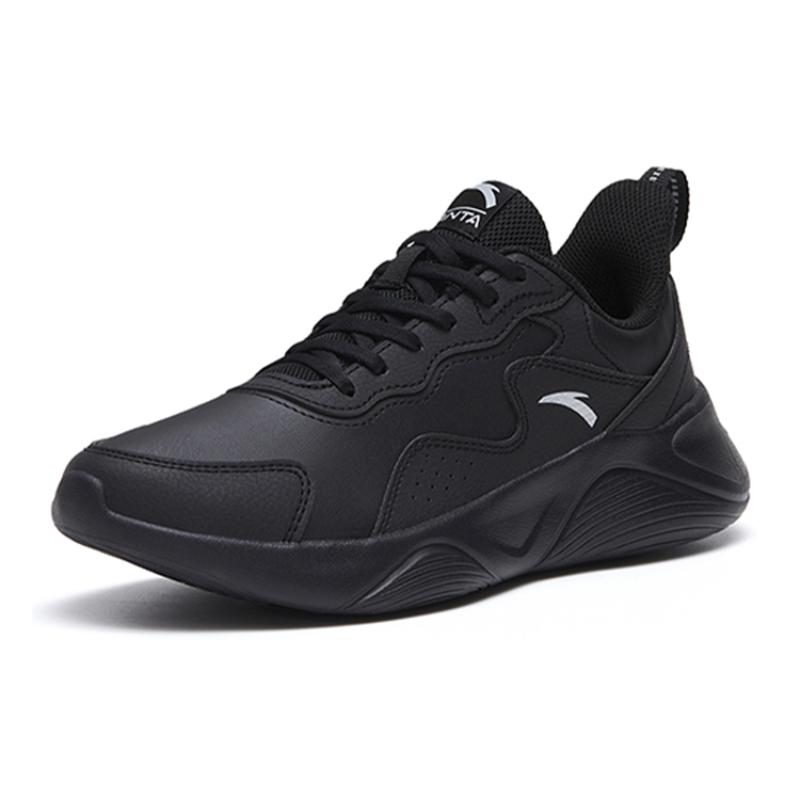 Anta Slip Resistant And Abrasion Resistant Support Low Top Running Shoes Women's Black Sneakers 922245527-4