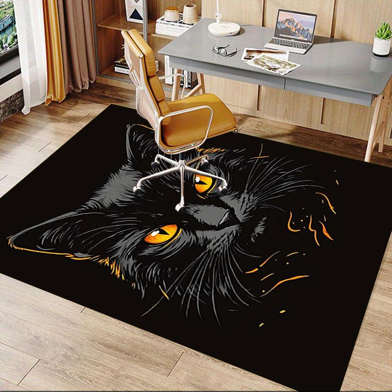 1pc cat face Carpet Anti Slip Polyester Floor Mat for office,Bedroom
