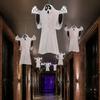 Decorative Ghosts for Halloween Night 3D Honeycomb Paper Flying Ghost Hanging Decoration Party Indoor Ghostly Origami Decorations Outdoor Home Decor,