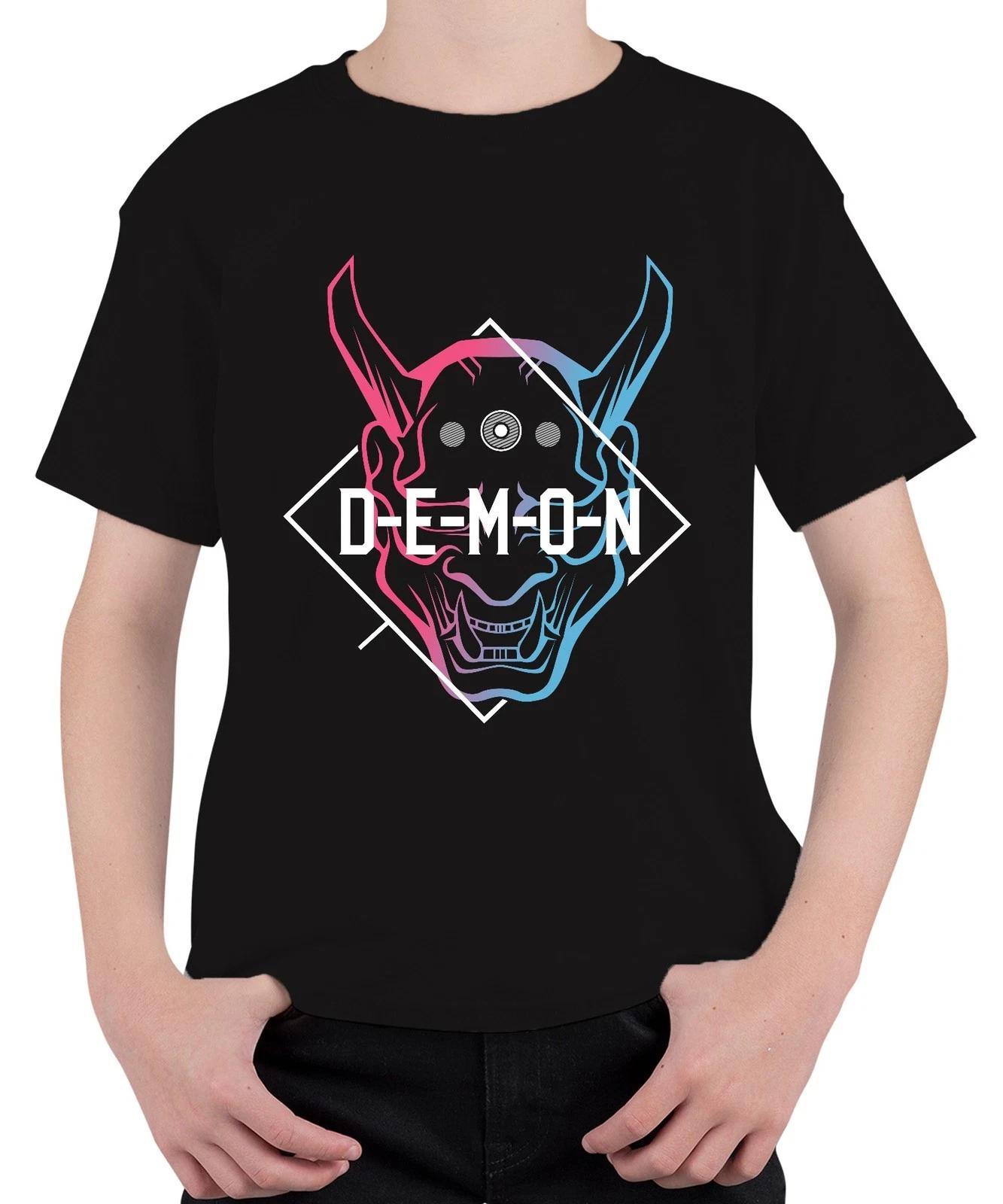 DEMON Oni Maske Halloween Anime Manga Gaming Vaporwave Streetwear Unisex Kinder XXL