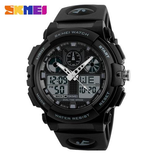 SKMEI 1270 Men s LED Digital+Quartz Watch Waterproof Chronograph Watches SKMEI 1270