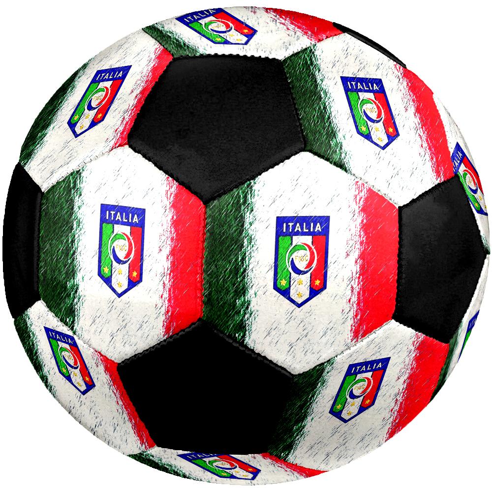 TAGLIA 5 Pallone da Calcio Italiano Colorato Per Tutte le Età Cucito a Macchina PVC Pronto per la Competizione Resistente Ad Alto Rimbalzo