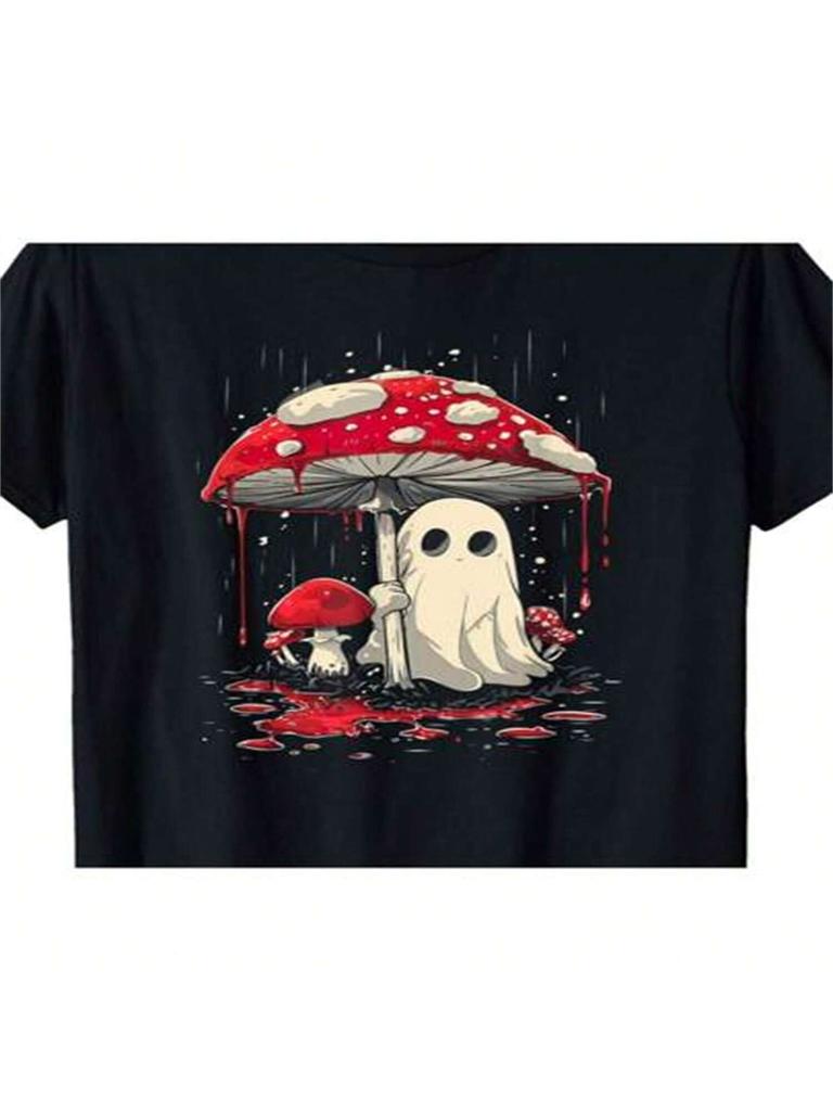 Halloween Shirt Ghost Mushroom Spooky T-Shirt