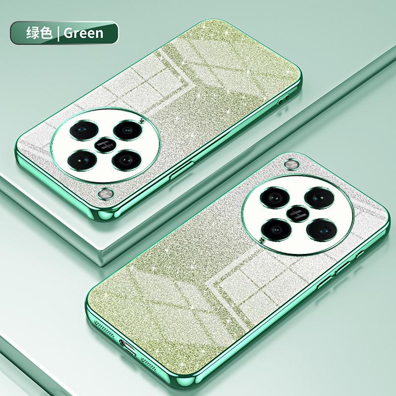 Applicable to OPPO FindX9Pro electroplated glitter mobile phone case FindX8 transparent K15 anti-drop protective case