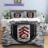 Fulham FC Pattern Bedding Quilt Set  Home Decoration  Gift (1 * duvet cover + 2 * pillowcase  without core)