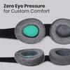 Sleep Mask 3D Contoured-Blackout, Memory Foam Eye Mask For Sleeping, Adjustable Strap For Men& Women