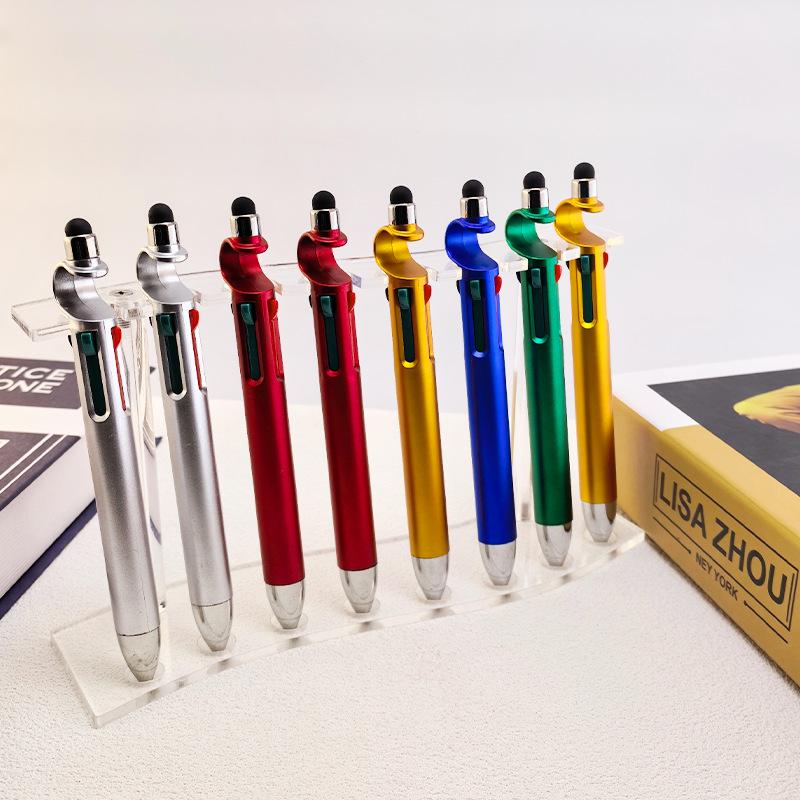 Stilo Touch Multicolore & Penna a Sfera 4-in-1 con Incisione Laser - Perfetto per Riunioni & Regali Promozionali