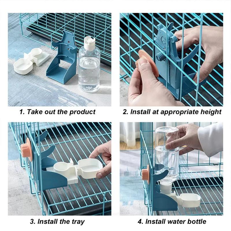 Hanging Pet Drinker Automatic Water Dispenser For Small Animal Pet Adjustment Pet Water Bottle For Parrots Birds Rabbits Cat Dog