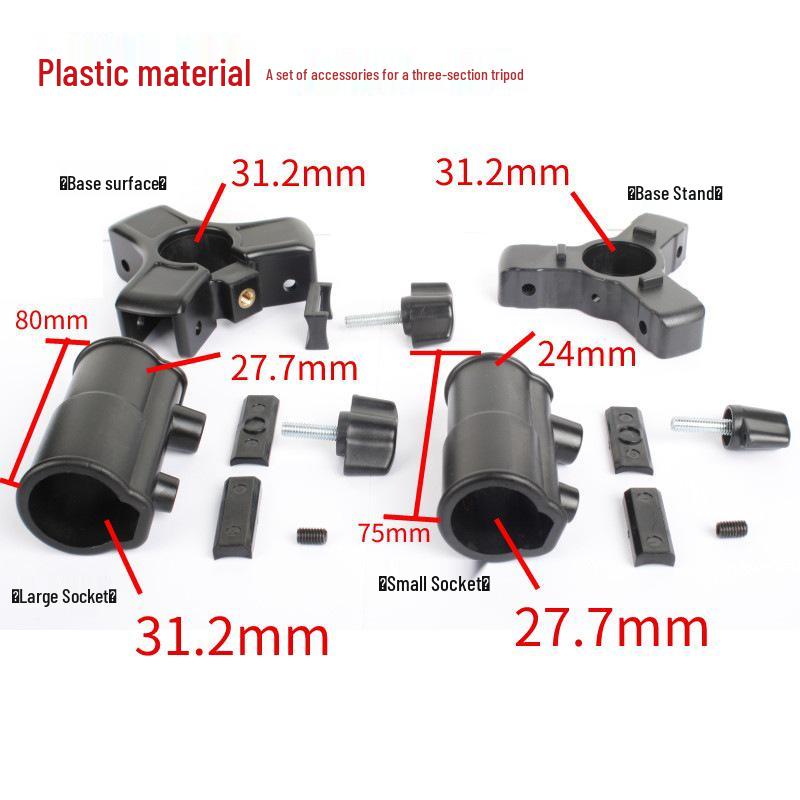 Photography Camera Tripod & Light Stand Lock Clamp Telescopic Pole Sleeve Accessories