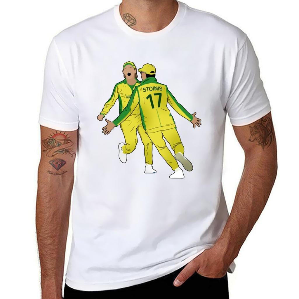 Marcus Stoinis and Adam Zampa TShirt Work Wear Short Sleeve TShirt