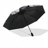 1pc Batman Automatic Folding Umbrella - Compact 8-Rib Design, Durable Plastic & Iron1202L
