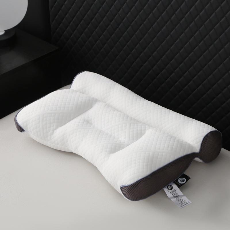 Pair of Anti-Traction Neck Support Pillow Cores for Whole Head Massage, Non-Collapsing, Knitted Cotton.
