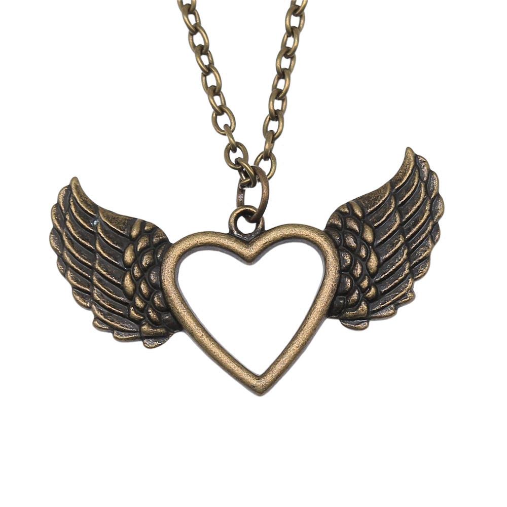 45cm Oder 70cm Lange Kette Halskette Flügel Engel Hochzeitsschmuck Zubehör QN003