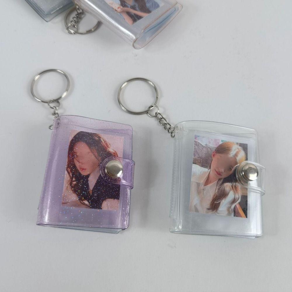 With Keychain Storage Photo Card Holder Portable Pocket Album Children's Growth Photo