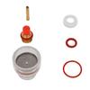 Welding Cup Kit Fit for WP 17 18 26 Torch Glass Gas Lens Ceramic Gasket Brass Collet Silicone Rings 1Celsius16 Inch 1.6mm