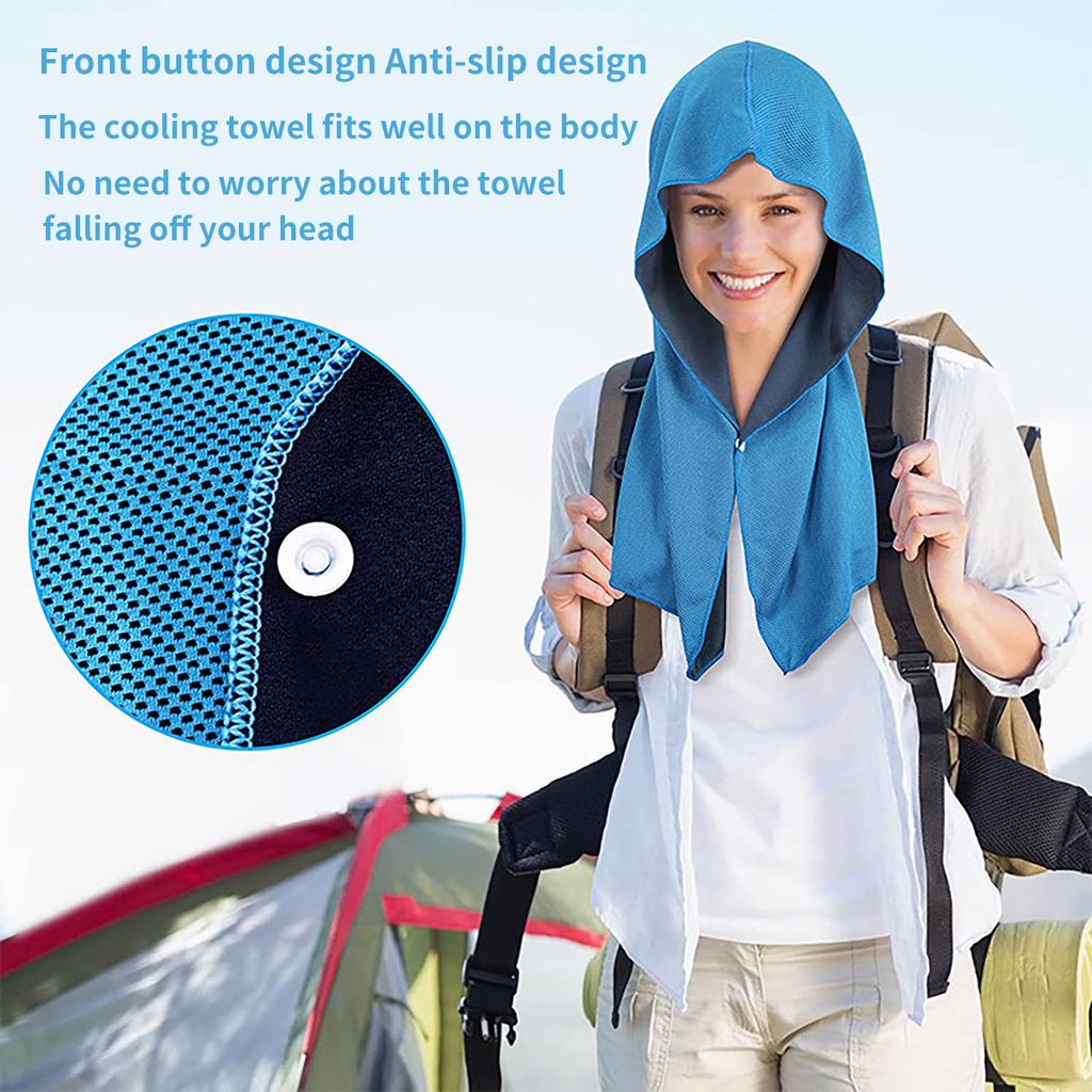 Polyester brocade cold towel size sports gym cold silk cold quick drying sports towel