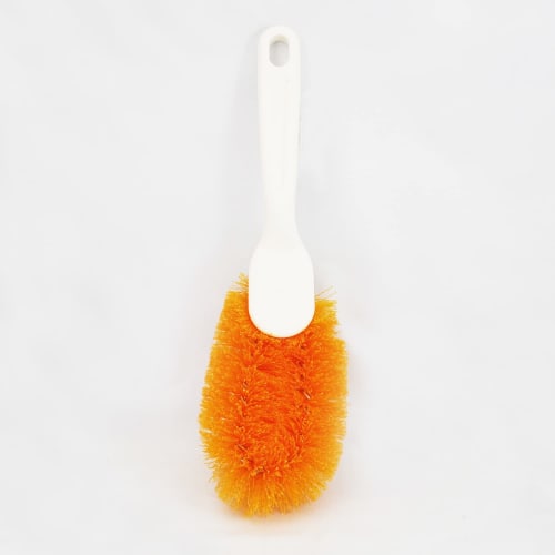 Takasago Honest Trash Brush, Hard, Medium, with Handle, Orange