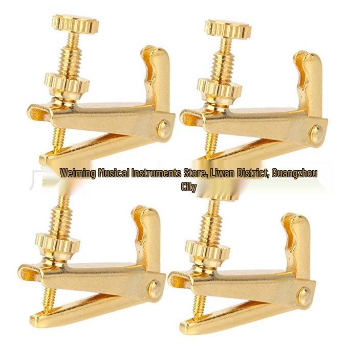 Gold, Black, Silver Violin Fine Tuner