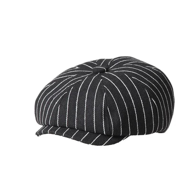 Kinderen Vintage Baret Pet, Schattige en Stijlvolle Kinder Nieuwsjongenspet Retro en Tweed Nieuwsjongenshoed voor Kinderen 48-50cm