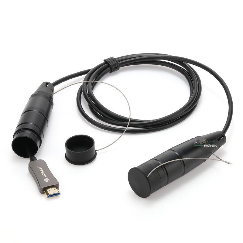 Outdoor Waterproof HDMI and Optical Fiber Connector Protector with Anti-Dust and Anti-Drop Metal Shell