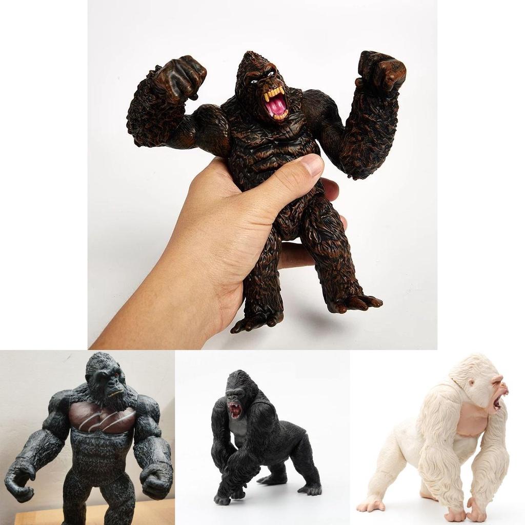 Original Bandai Shm King Kong Gorilla Model Toys Exquisite Action Figure For Childrens Gifts